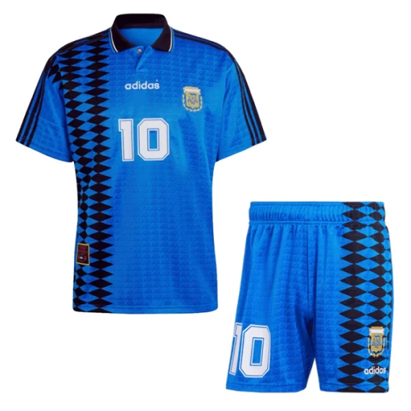 Argentina 10 Dětský Venkovní Dres 1994 Retro
