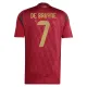 Belgie Kevin De Bruyne 7 Domácí Dres Euro 2024