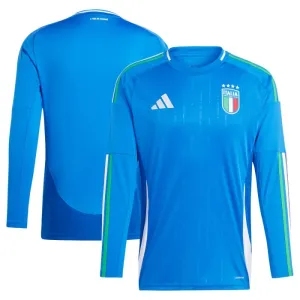 Itálie Domácí Dres Euro 2024 - Dlouhý Rukáv