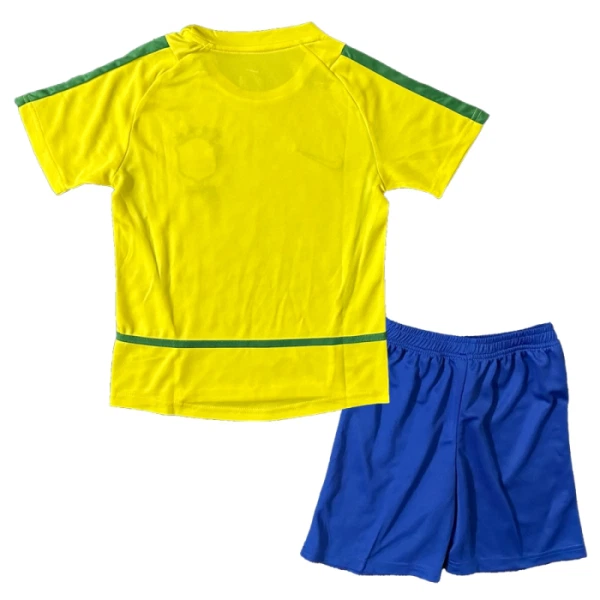 Brazílie 2002-2003 Dětský Domácí Dres Retro