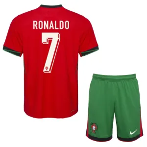 Portugalsko Cristiano Ronaldo 7 Dětský Domácí Dres Euro 2024