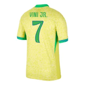 Brazílie Vinicius Junior 7 Domácí Dres 2024