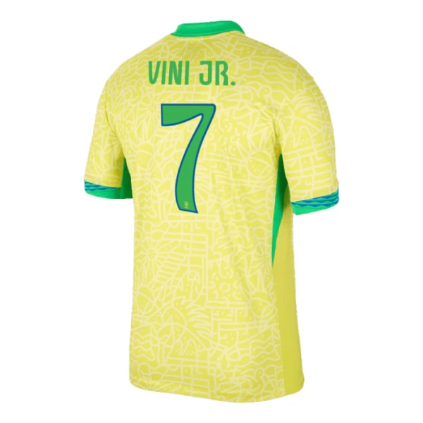 Brazílie Vinicius Junior 7 Domácí Dres 2024