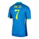 Brazílie Vinicius Junior 7 Venkovní Dres 2024