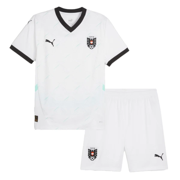 Rakousko Dětský Venkovní Dres Euro 2024 Rakousko Dětský Venkovní Dres Euro 2024