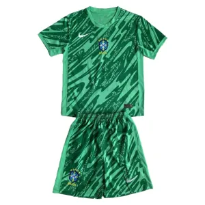 Brazílie Dětský Brankářské Dres 2024 Zelená