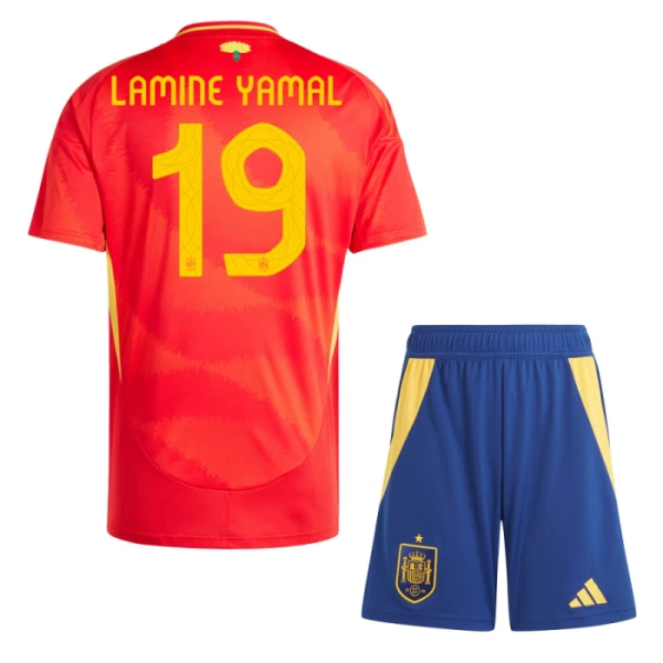 Španělsko Lamine Yamal 19 Dětský Domácí Dres Euro 2024 Španělsko Lamine Yamal 19 Dětský Domácí Dres Euro 2024