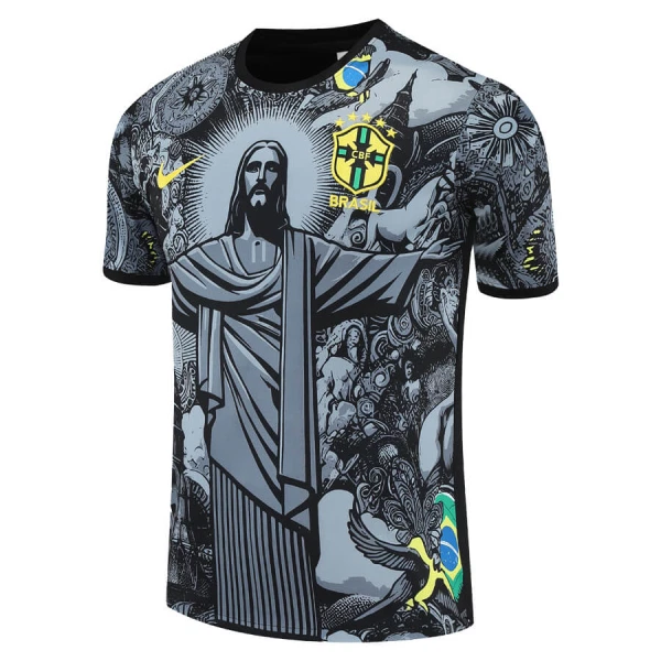 Brazílie Dětský Dres 2024 Černá (Speciální Edice)