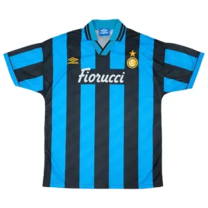 Inter Milán 1994-95 Domácí Dres Retro Inter Milán 1994-95 Domácí Dres Retro