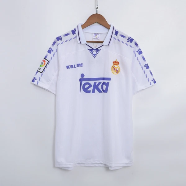 Real Madrid 1996-97 Domácí Dres Retro Real Madrid 1996-97 Domácí Dres Retro