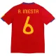 Španělsko A. Iniesta 6 2010 Domácí Dres Retro