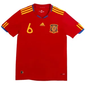 Španělsko A. Iniesta 6 2010 Domácí Dres Retro