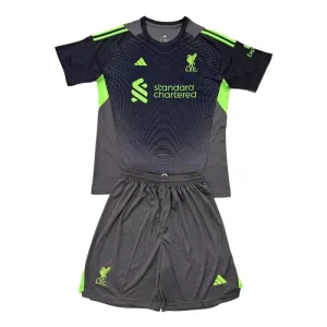 Liverpool Dětský Brankářské Dres 2025/26 Černá
