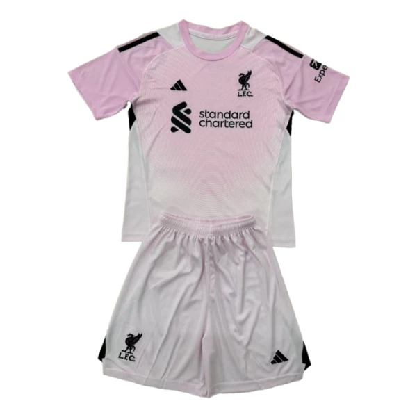 Liverpool Dětský Brankářské Dres 2025/26 Růžová Liverpool Dětský Brankářské Dres 2025/26 Růžová