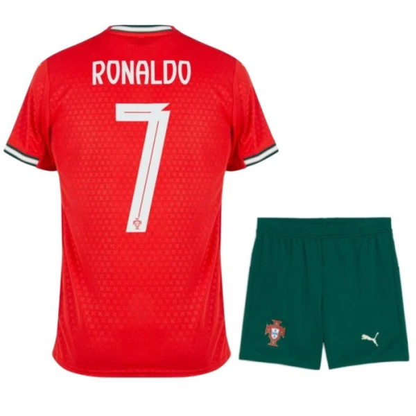 Portugalsko Cristiano Ronaldo 7 Dětský Domácí Dres 2025 Portugalsko Cristiano Ronaldo 7 Dětský Domácí Dres 2025