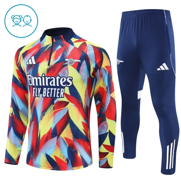 Arsenal Dětský Tréninková Souprava s Mikinou na 1/4 Zip 2025/26 Arsenal Dětský Tréninková Souprava s Mikinou na 1/4 Zip 2025/26