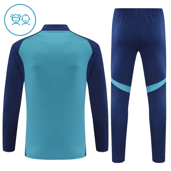Arsenal Dětský Tréninková Souprava s Mikinou na 1/4 Zip 2025/26 Modrá