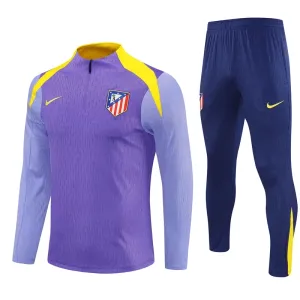 Atlético Madrid Tréninková Souprava s Mikinou na 1/4 Zip 2025/26 Fialová