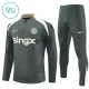 Chelsea Dětský Tréninková Souprava s Mikinou na 1/4 Zip 2025/26 Šedá Chelsea Dětský Tréninková Souprava s Mikinou na 1/4 Zip 2025/26 Šedá