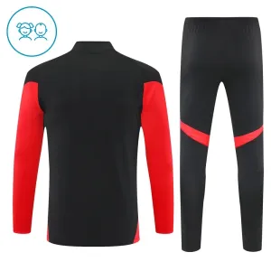FC Bayern Mnichov Dětský Tréninková Souprava s Mikinou na 1/4 Zip 2025/26 Černá