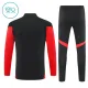 FC Bayern Mnichov Dětský Tréninková Souprava s Mikinou na 1/4 Zip 2025/26 Černá