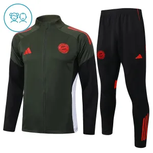 FC Bayern Mnichov Dětský Tréninková Souprava s Mikinou na 1/4 Zip 2025/26 Zelená
