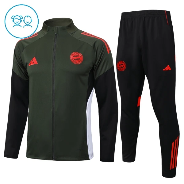 FC Bayern Mnichov Dětský Tréninková Souprava s Mikinou na 1/4 Zip 2025/26 Zelená FC Bayern Mnichov Dětský Tréninková Souprava s Mikinou na 1/4 Zip 2025/26 Zelená
