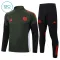 FC Bayern Mnichov Dětský Tréninková Souprava s Mikinou na 1/4 Zip 2025/26 Zelená