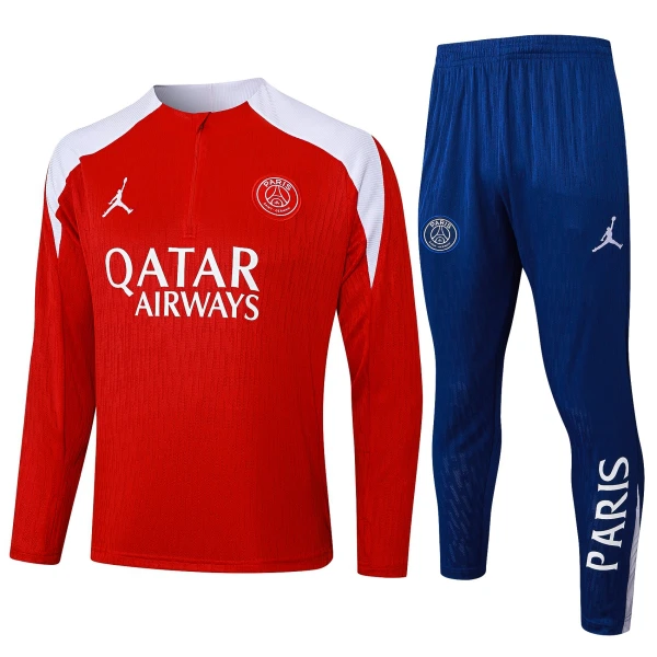 PSG Tréninková Souprava s Mikinou na 1/4 Zip 2025/26 Červená PSG Tréninková Souprava s Mikinou na 1/4 Zip 2025/26 Červená