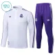 Real Madrid Dětský Tréninková Souprava s Mikinou na 1/4 Zip 2025/26 Bílá Real Madrid Dětský Tréninková Souprava s Mikinou na 1/4 Zip 2025/26 Bílá
