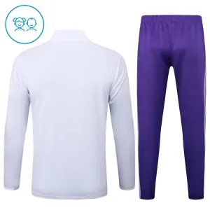 Real Madrid Dětský Tréninková Souprava s Mikinou na 1/4 Zip 2025/26 Bílá