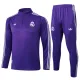 Real Madrid Tréninková Souprava s Mikinou na 1/4 Zip 2025/26 Fialová Real Madrid Tréninková Souprava s Mikinou na 1/4 Zip 2025/26 Fialová
