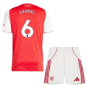 Arsenal Gabriel 6 Dětský Domácí Dres 2025/26