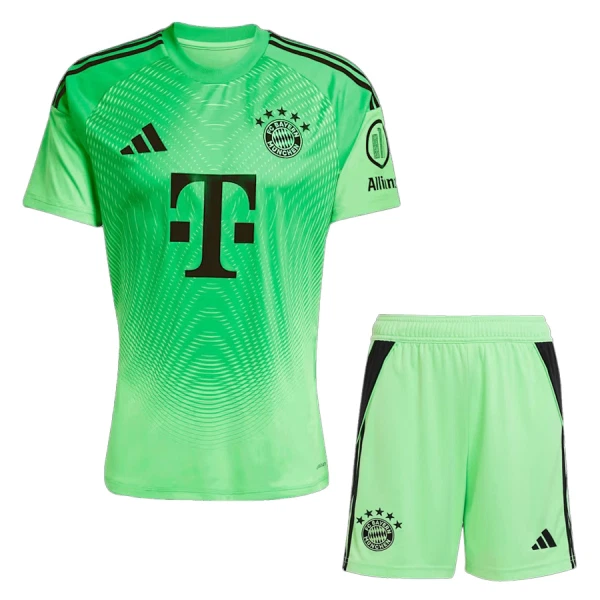 FC Bayern Mnichov Dětský Brankářské Dres 2025/26 Zelená FC Bayern Mnichov Dětský Brankářské Dres 2025/26 Zelená