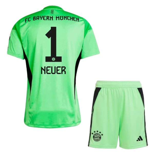 FC Bayern Mnichov Manuel Neuer 1 Dětský Brankářské Dres 2025/26 Zelená