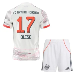 FC Bayern Mnichov Michael Olise 17 Dětský Venkovní Dres 2025/26