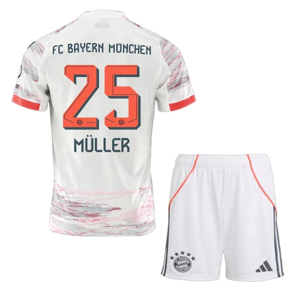 FC Bayern Mnichov Thomas Müller 25 Dětský Venkovní Dres 2025/26