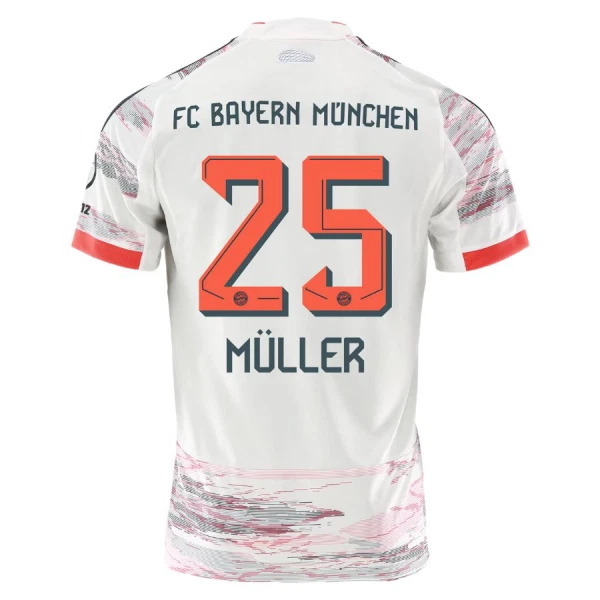 FC Bayern Mnichov Thomas Müller 25 Dětský Venkovní Dres 2025/26