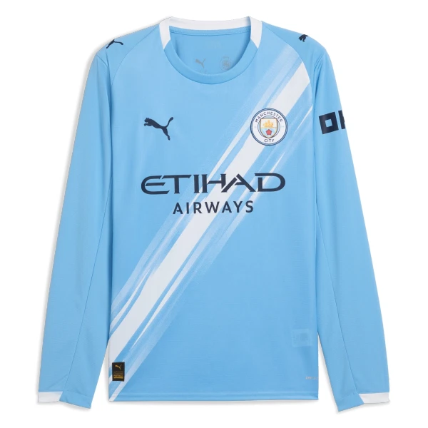 Manchester City Domácí Dres 2025/26 - Dlouhý Rukáv Manchester City Domácí Dres 2025/26 - Dlouhý Rukáv