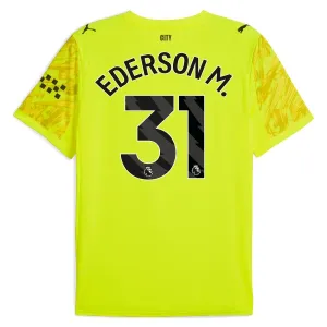 Manchester City Ederson Moraes 31 Brankářské Dres 2025/26 Žlutá