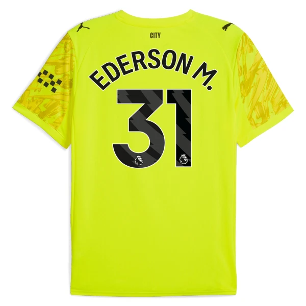 Manchester City Ederson Moraes 31 Brankářské Dres 2025/26 Žlutá