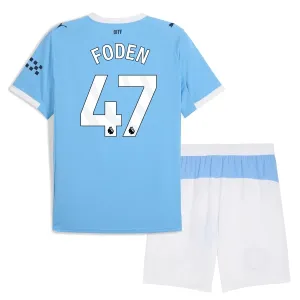 Manchester City Phil Foden 47 Dětský Domácí Dres 2025/26