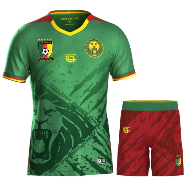 Kamerun Dětský Domácí Dres 2025 Kamerun Dětský Domácí Dres 2025