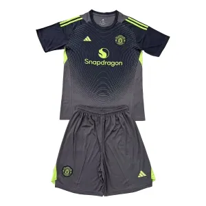 Manchester United Dětský Brankářské Dres 2025/26 Černá