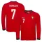 Portugalsko Cristiano Ronaldo 7 Domácí Dres 2025 - Dlouhý Rukáv