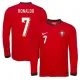 Portugalsko Cristiano Ronaldo 7 Domácí Dres 2025 - Dlouhý Rukáv Portugalsko Cristiano Ronaldo 7 Domácí Dres 2025 - Dlouhý Rukáv