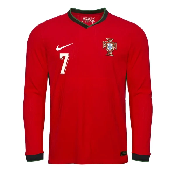 Portugalsko Cristiano Ronaldo 7 Domácí Dres 2025 - Dlouhý Rukáv