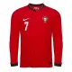 Portugalsko Cristiano Ronaldo 7 Domácí Dres 2025 - Dlouhý Rukáv