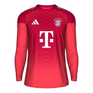FC Bayern Mnichov Brankářské Dres 2025/26 Červená - Dlouhý Rukáv FC Bayern Mnichov Brankářské Dres 2025/26 Červená - Dlouhý Rukáv