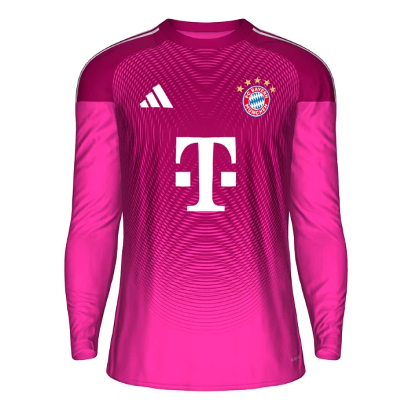 FC Bayern Mnichov Brankářské Dres 2025/26 Růžová - Dlouhý Rukáv